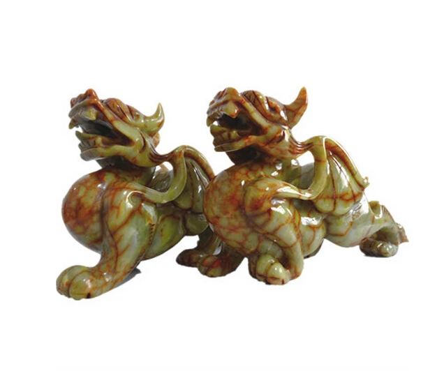 ZSR 1015++++++Jade brave one pair of Lucky town house feng shui home