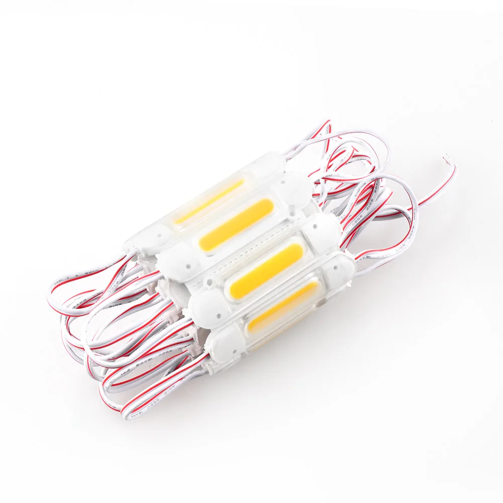 20 шт. 5050 COB модуль освещения для знака DC12V водонепроницаемые суперяркие светодиодные модули SMD RGB/белый/теплый белый/синий/красный/зеленый/желтый - Цвет: Warm White