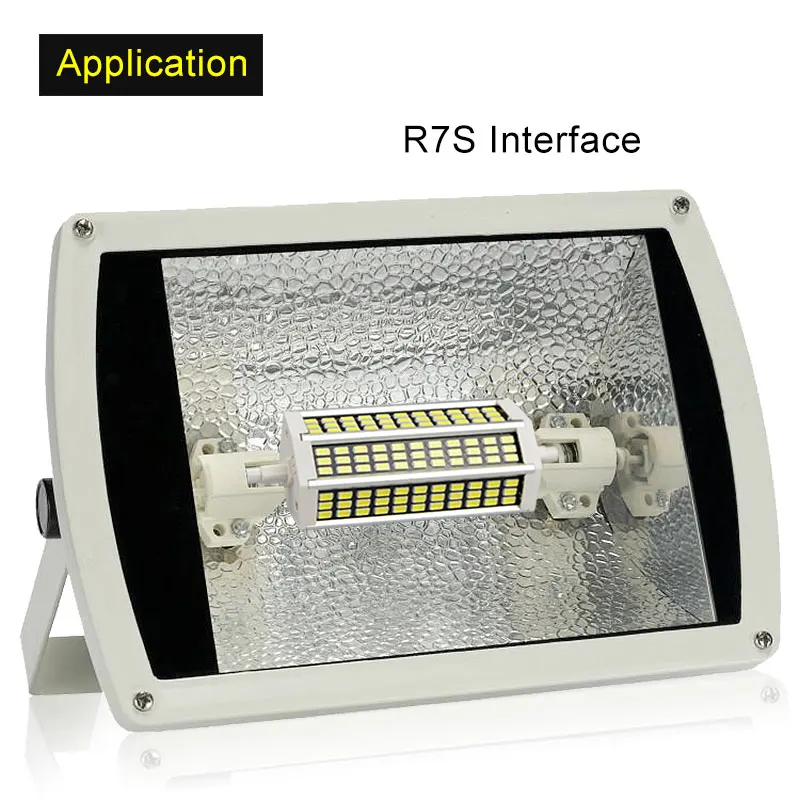 Полный Мощность 5 Вт 10 Вт 13 Вт, 20 Вт, AC220V свет R7S лампа с горизонтальным разъемом 5736SMD высокое светящаяся лампочка для лужайки наружное уличное освещение