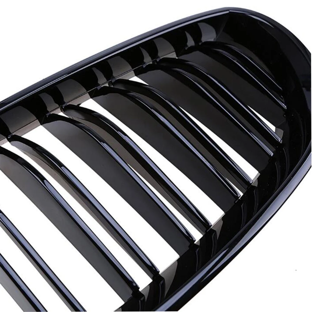 Черный глянец передней почек Спортивная решетки капюшон гриль для BMW E60 E61 2003 2004 2005 2006 2007 2008 2009 M5 525i 528i 528xi 530i