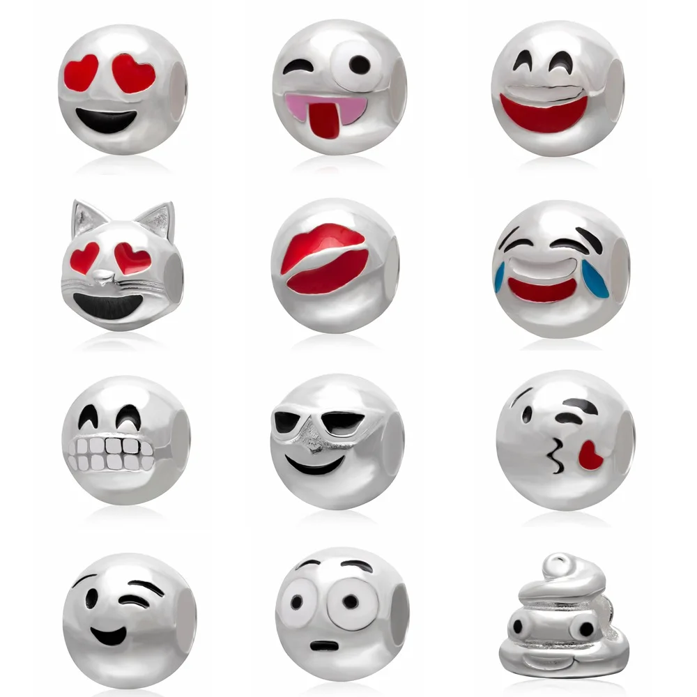 

Best-selling DIY chat emojis laugh cry shit panic kiss naughty jewelry