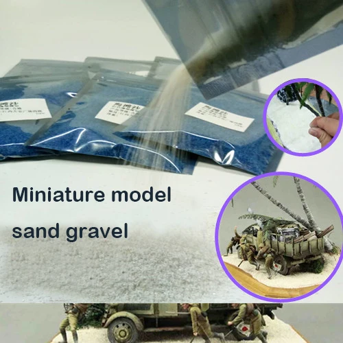 

miniature Beach Scene Beach Platform DIY Making Material gravel Military scenario 100g