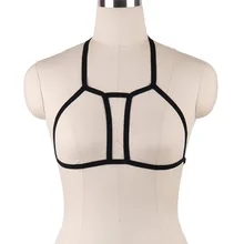 Боди жгут одежда клетка бюстгальтер для женщин Сексуальное Связывание Белье ручной работы бесступенчатое тело жгут Готический кроп нижнее белье