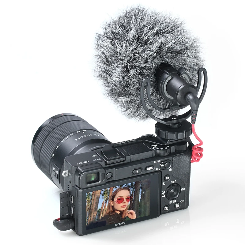 Comprar Extensión de micrófono de aluminio soporte de zapata fría expansión de placa de reubicación para Sony A6400 A6300 accesorio de montaje de cámara vlogs