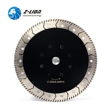 Z LION 230mm Diamond Cutting Grinding Saw Blade M14 Flage 9 Granite Marble Grinding Disc Saw