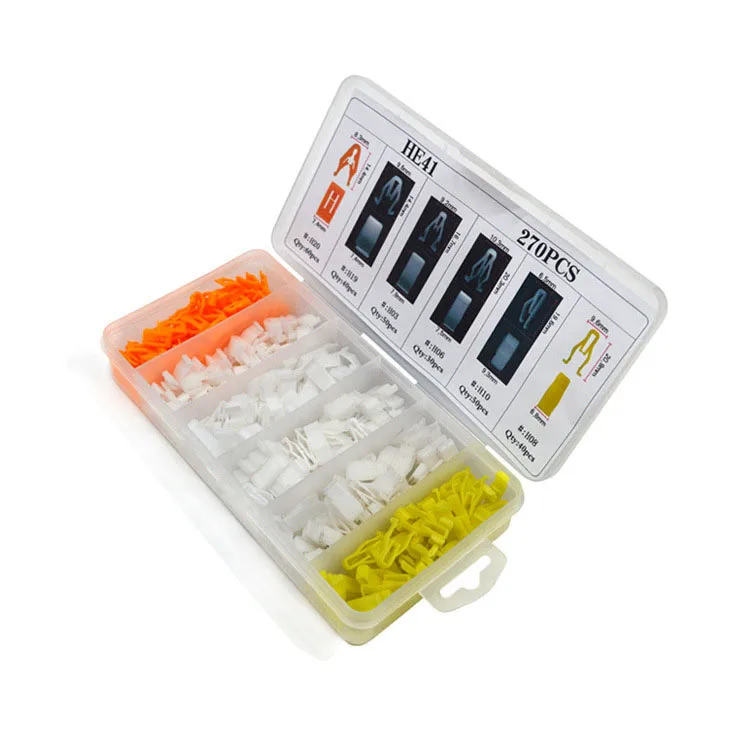 New HE02 240pcs Plastic Automotive Push Pin Rivet Trim Clip Assortment