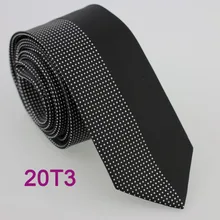 YIBEI Coachella Узкие галстуки галстук-бабочка дизайн черный контраст полу-Серебряный пятна, точки Two Tone микрофибра галстук-бабочка модный тонкий галстук-бабочка