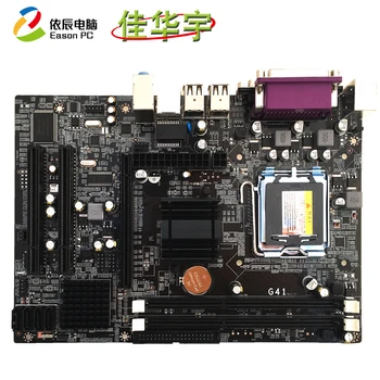 

Jiahuayu new G41-771 desktop computer motherboard Support DDR3 quad-core dual-core dual PCI solid capacitor USB2.0 SATA II
