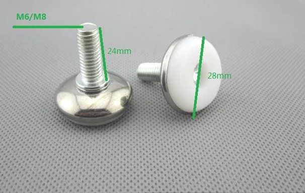 

150PCS/LOT Premintehdw Adjustable Levelling feet/foot M6 x 24mm thread table desk cabinet