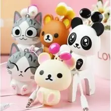 Новые Автоматические выдвижные Наушники с рисунком сыра кота для samsung 4S 5S 6s xiaomi iPhone 4 5S 6s