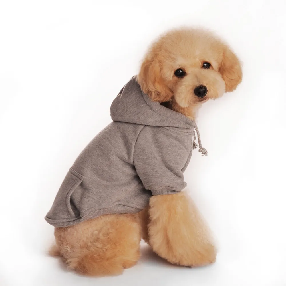 Щенок Одежда для собак свитер с капюшоном Костюм Собака одежда хлопок 4 цвета Размеры XS/S/M товары для животных для щенка чихуахуа Тедди