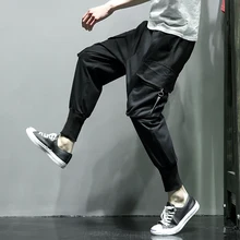 K8107 Весна оснастки Отдел код молния карман человек девять футов личности повседневные брюки P60 88]