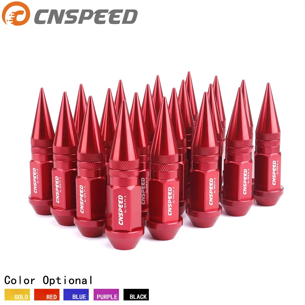 CNSPEED 7075 T6 Алюминиевый сплав M12x1.5 90 мм удлиненный тюнер гайка для гоночного колеса