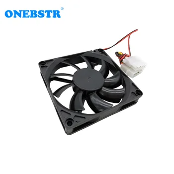 

8015 DC 12V 0.1A Brushless Sleeve Fan 8cm 80mm 80X80X15mm Fan Big 4Pin Power Supply Cooling Fan Wire 180mm Free shipping