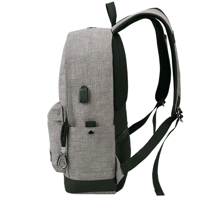 Waterproof Backpack USB 15.6 Inch Laptop Bag Men Women Large Capacity Black Grey Backpacks School Bags Mochila Masculina BP0148 (14)