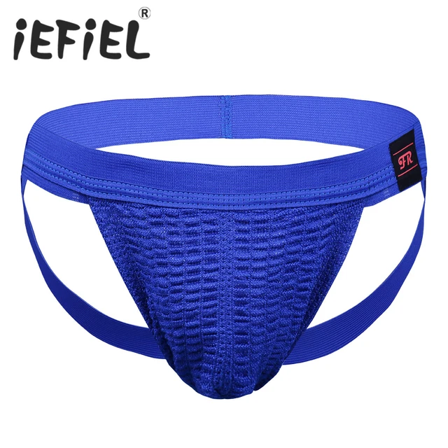 Men's Thong G-String Jockstrap Athletic Supporters Breathable Workout  Underwear