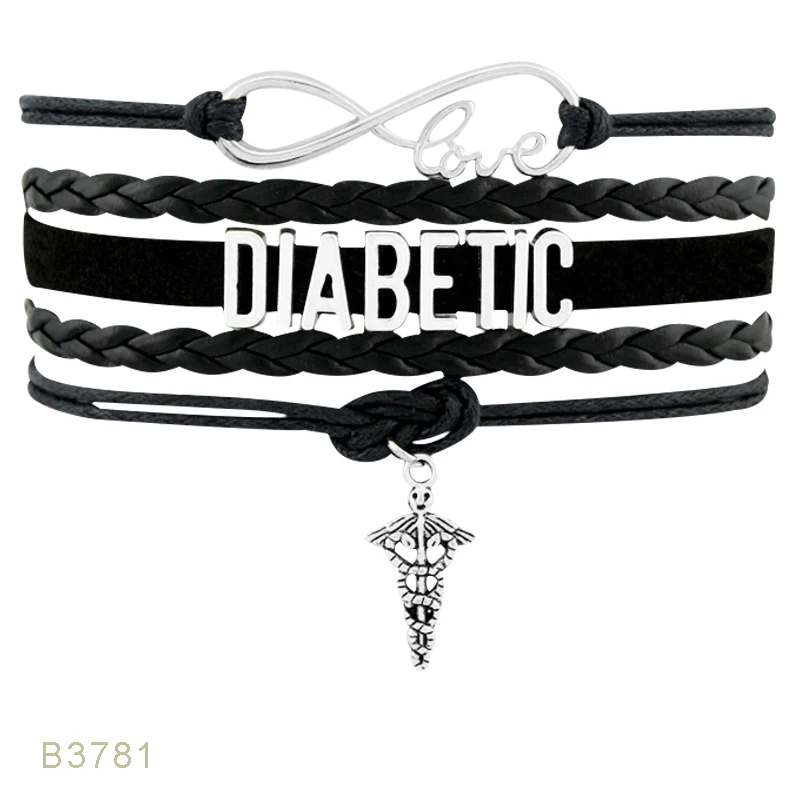 Лента надежды высокого качества для лечения деменции OMS HS диабет диабетический воин браслеты - Окраска металла: B3781