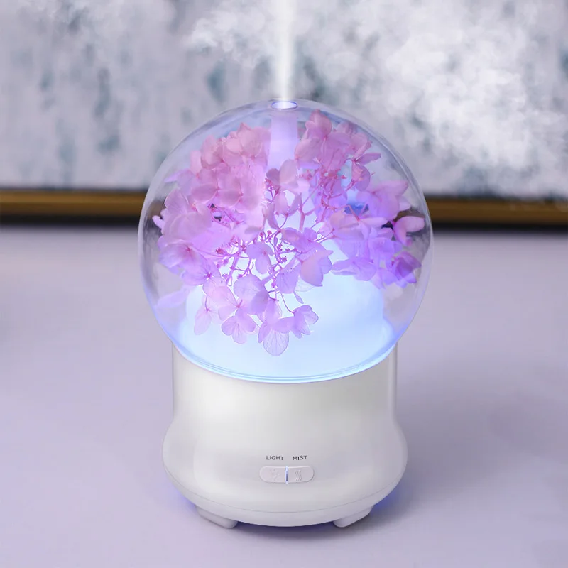 DEKAXI 100ml Crystal Ball Aroma Diffuser Air Purifier Cool Mist