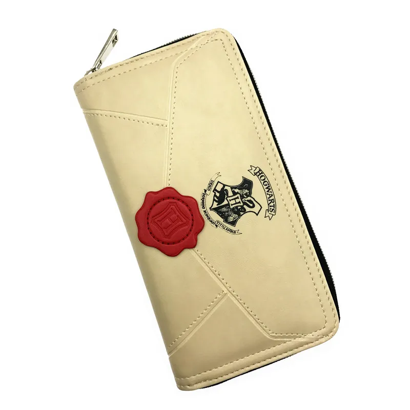 

10pcs/lot Harri Potter Letter Zip Around Wallet PU Long Fashion Women purse toys gifts
