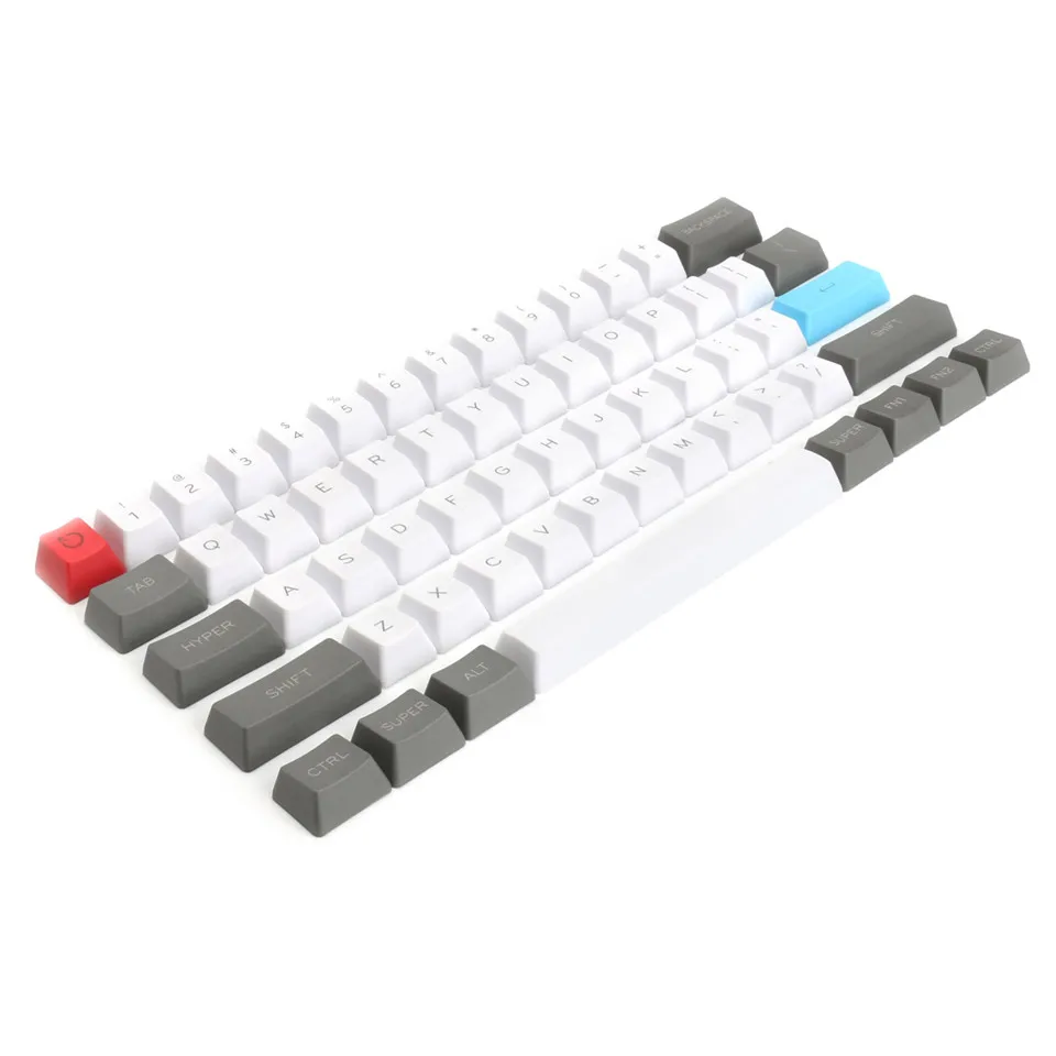 61 Ключ ANSI-Layout OEM профиль PBT толстые колпачки для 60% механическая клавиатура для Cherry MX переключатели Механическая игровая клавиатура