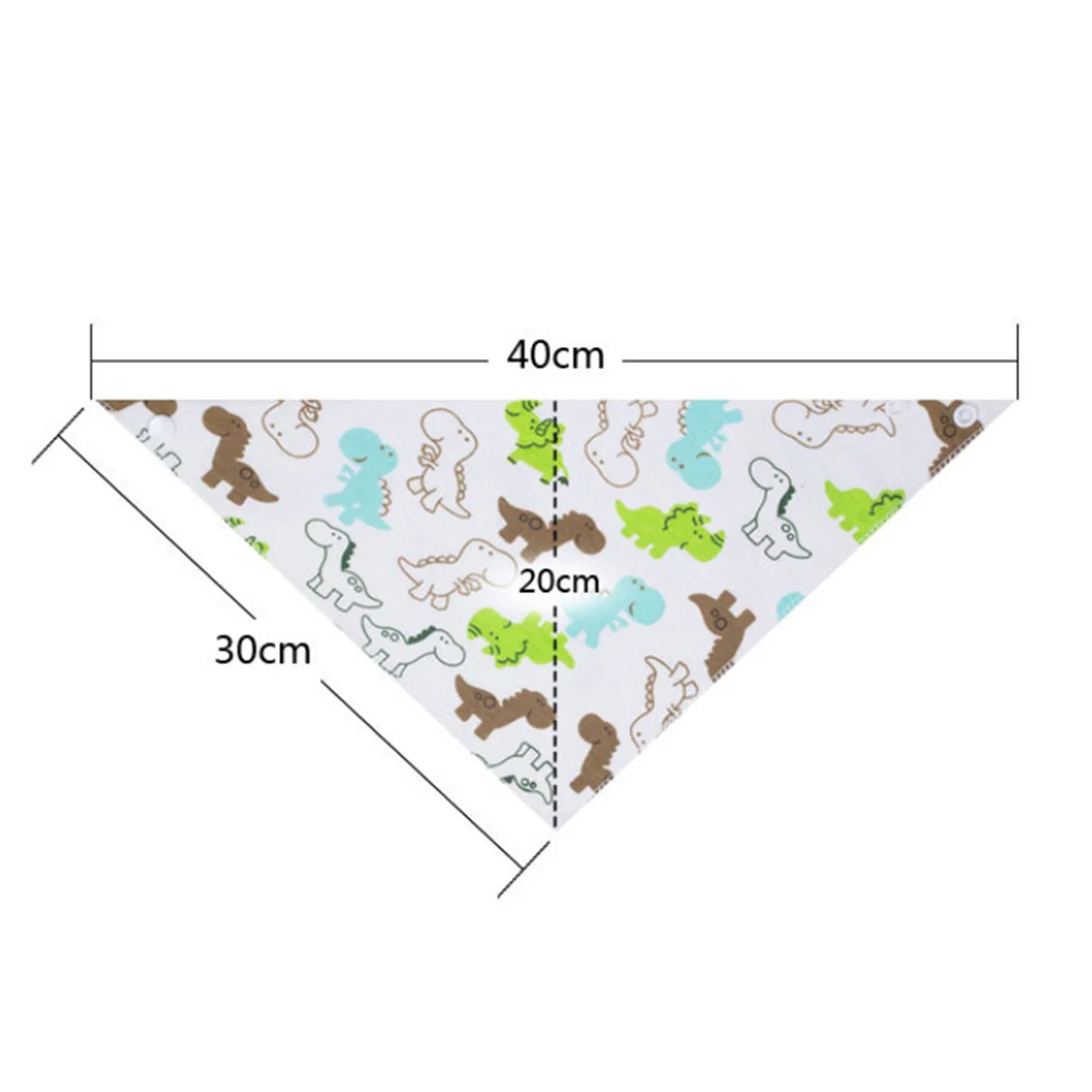 5 шт./лот детские нагрудники Треугольники двухслойные хлопковые персонажа из мультфильма, принт с животными, Детские Бандана слюни нагрудники дриблинг нагрудник