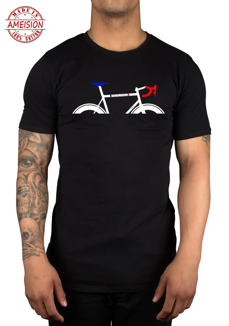 

Summer Hot Sale Tour De France 2019 Logo Bike Racinger Cyclinger Unisex Homme t shirt men hip hop funny punk style T-Shirts