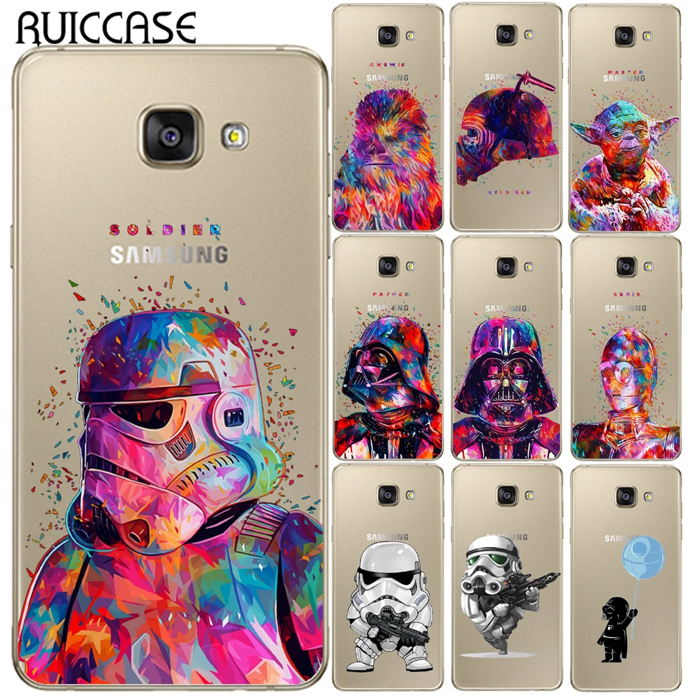 

Star Wars Print Soft TPU Cover For Coque Samsung Galaxy A3 A5 A7 2015 2016 2017 A6 A8 Plus 2018 A9 2018 A9 Star Silicone Case