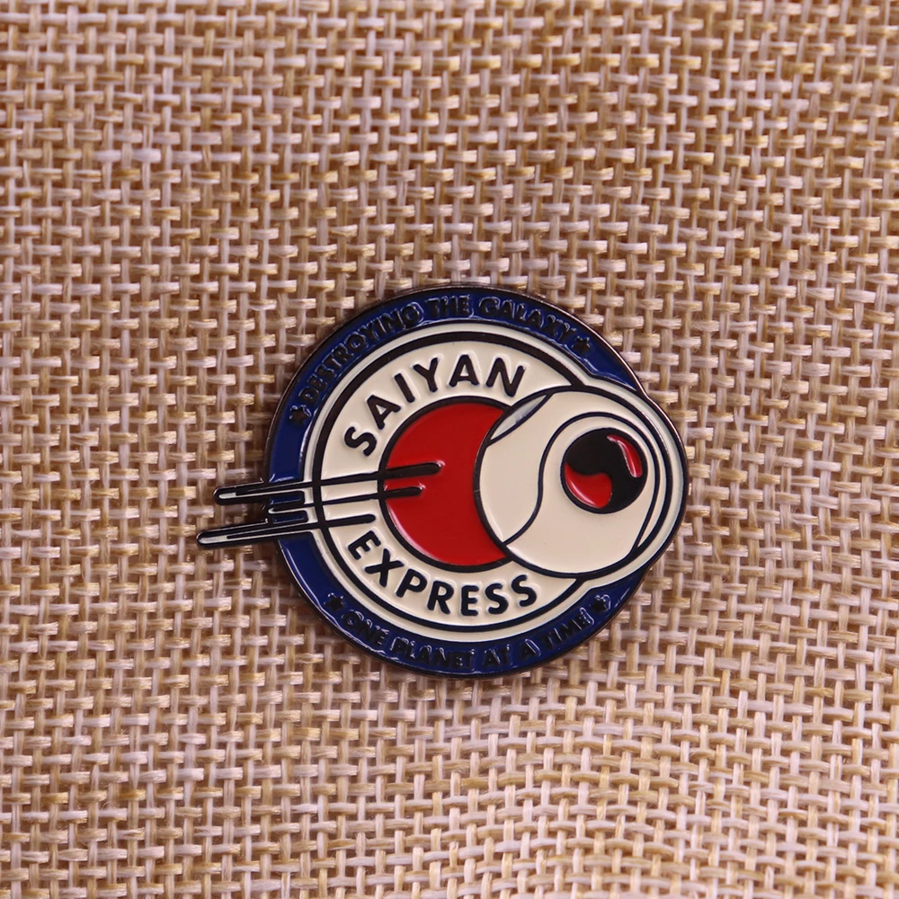 

Эмалированный значок Saiyan Express
