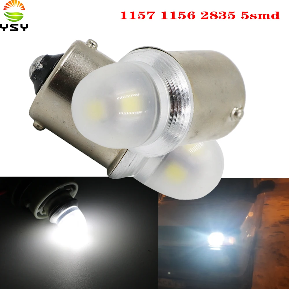 YSY 50PCS p21w led car Bulb P21/5W 1156 ba15s 1157 bay15d S25 white DRL Reverse Brake Turn Signal Vehicle Lights DC12V | Автомобили и
