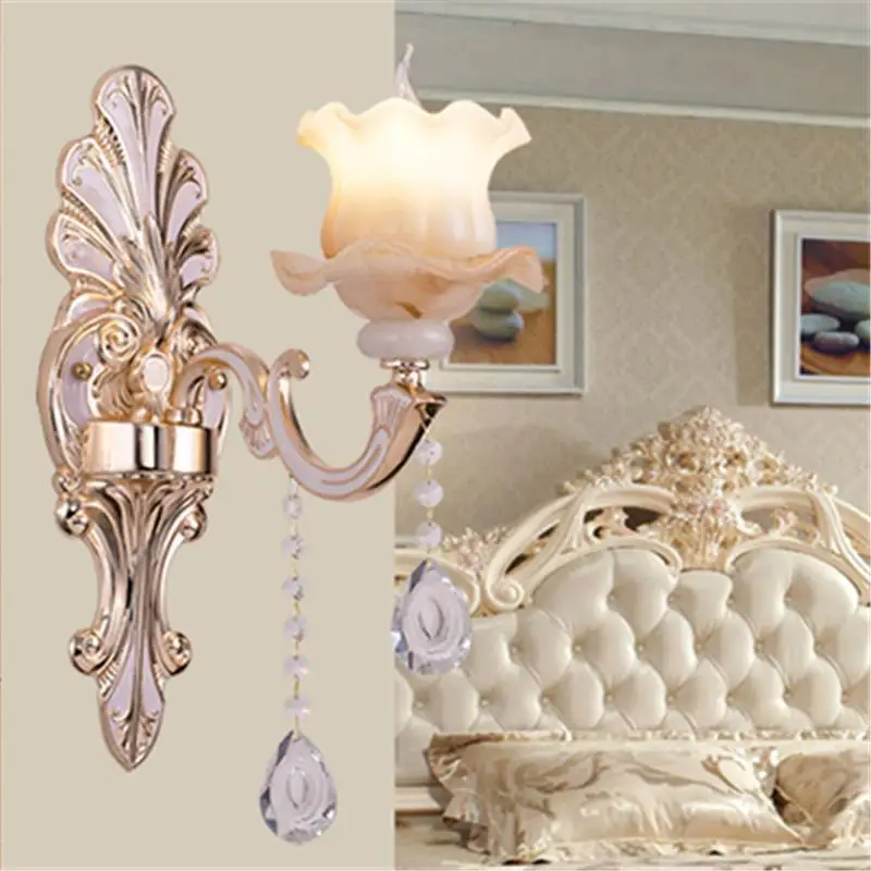 Coiffeuse Avec Miroir Внутреннее освещение Kinkiety аппликация Murale светильник для дома Aplique Luz Pared кристалл настенный светильник для спальни - Цвет абажура: Number  3