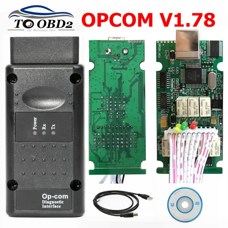 Диагностический сканер OPCOM V1.78 OBD2 для Opel Car OP COM 1,78 OBD интерфейс PIC18F458+ FTDI FT232RL диагностический инструмент