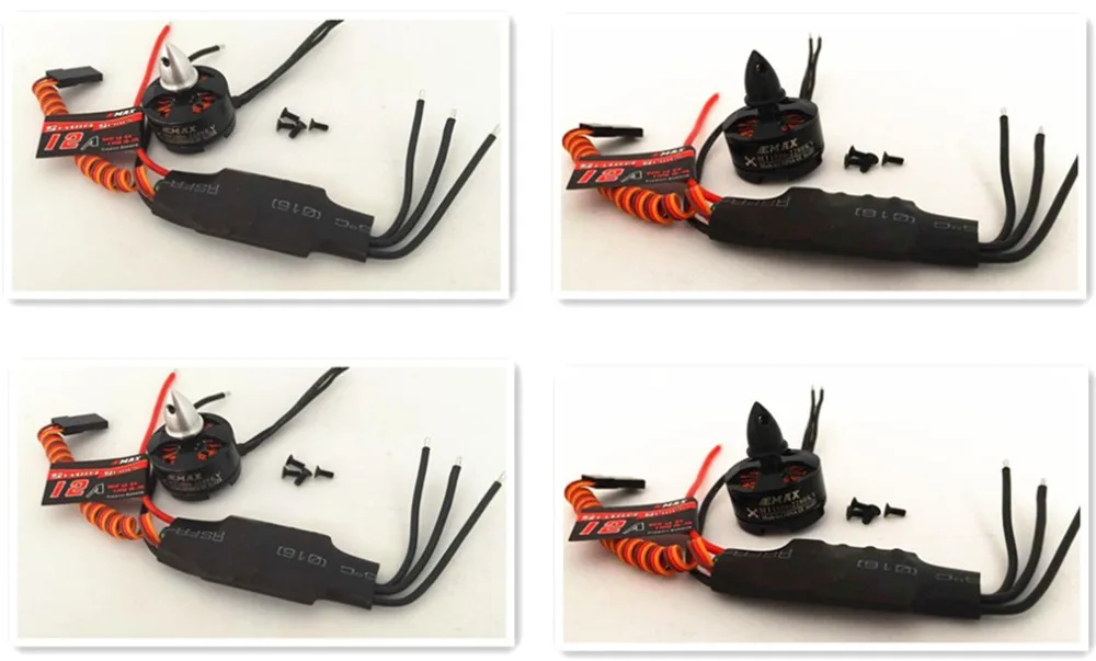 4x EMAX simonk 12A ESC + 4x1806 KV2280 бесщеточный мотор fpv Combo для FPV мультикоптера 250 мотор|emax 12a