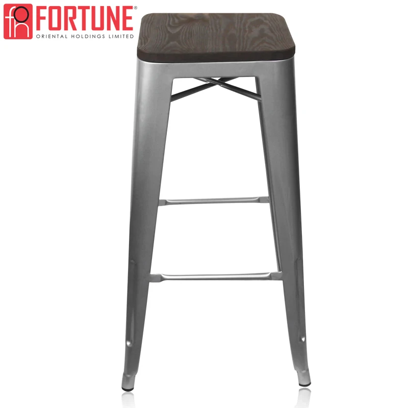 USA Shipment Bar Stool Wood Bar Chair 5 Pieces Metal High chair Mid Century Modern Bar Stool High Quality Bar Chair