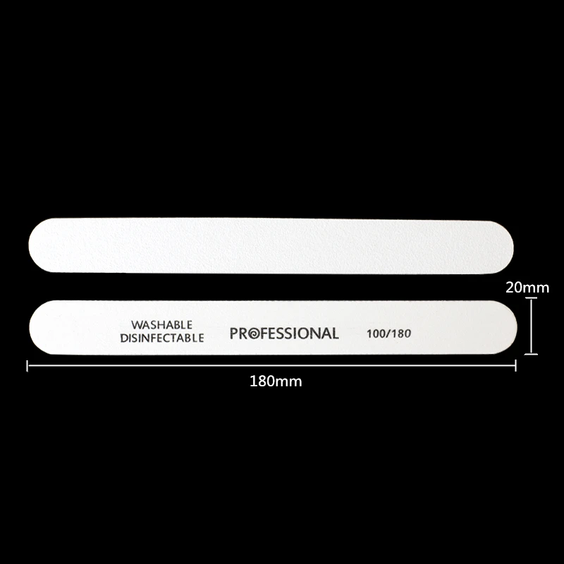 50 шт. профессиональная пилка для ногтей буфера Блок 100/180 ногтей Шлифовальные Файлы салон маникюра УФ гель Совет Педикюр Инструмент извести в ongle