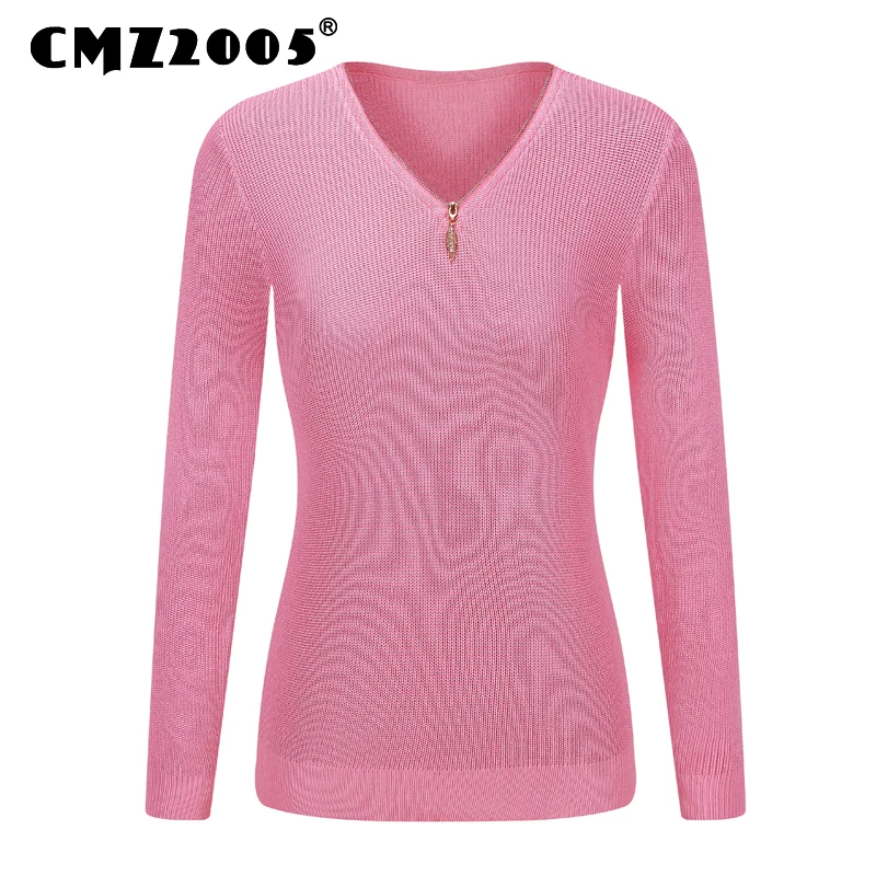 Hot Sale New Style Women's Apparel Long Sleeve V-N...
