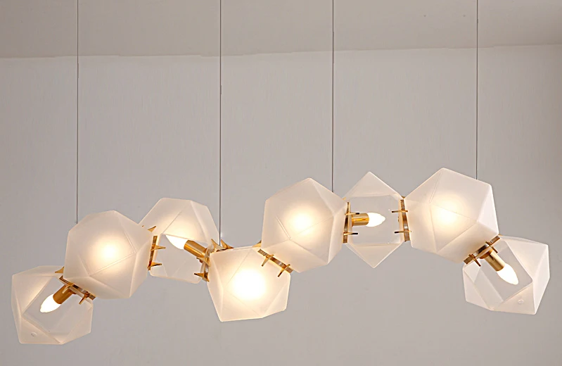 Ditoon постмодерн Led подвесной светильник дизайн освещение гостиной акриловый для спальни лампа матовый в форме бокала Dna белый блеск