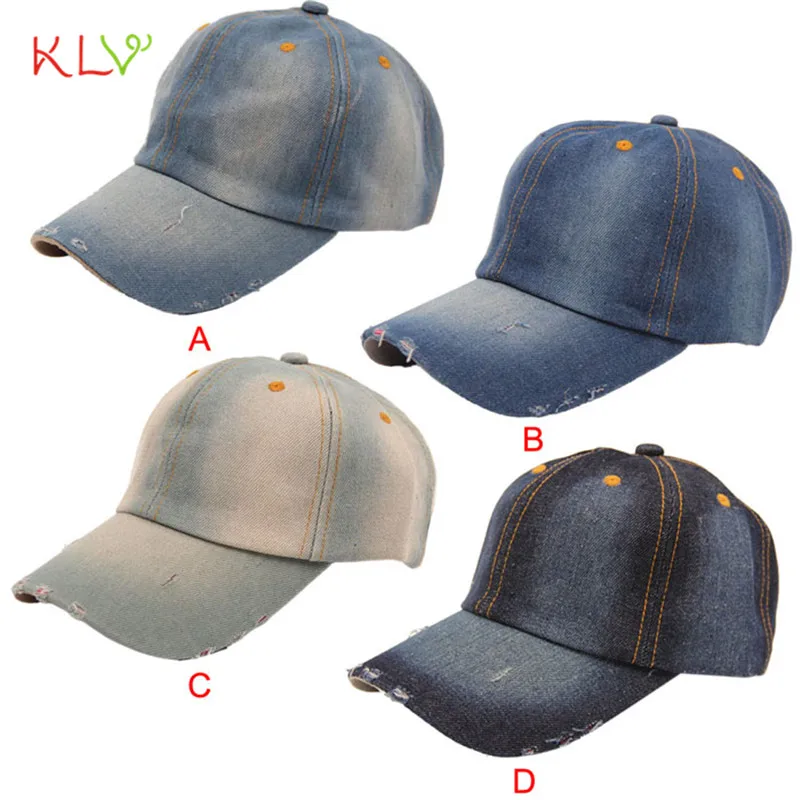Baseball Cap Sun Hat Fashion Men's Women's Jean Sport Hat Casual Denim
