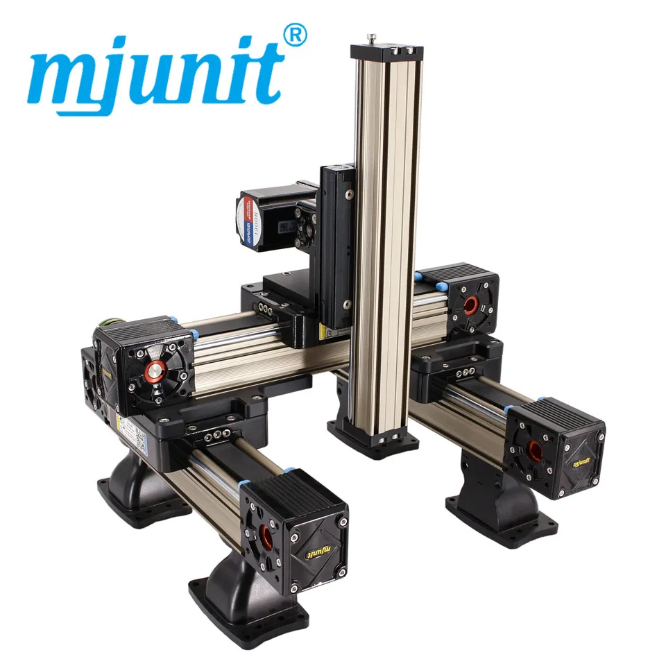 Mjunit MJ60 + MJ45 xyz линейный привод ленточный приводной блок рельс длиной хода 300x500x400