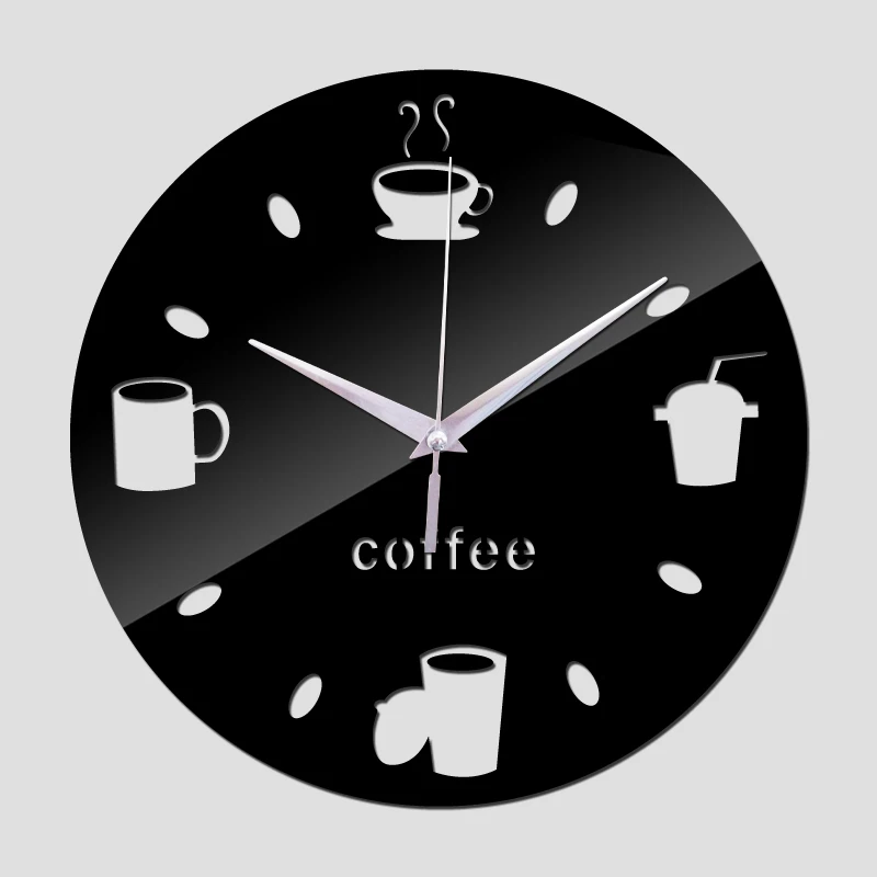 New Acrylic Mirror Quartz Watch Wall Clock Diy 3d Stickers Reloj De Pared Modern Design Horloge Large Decorative Clocks