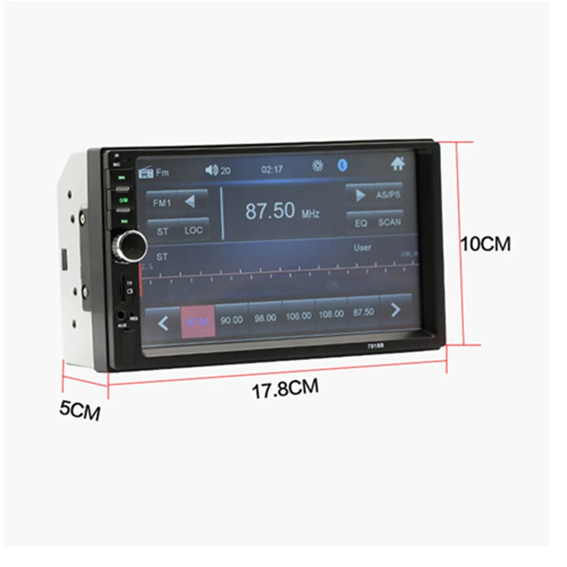 Wetowe C102 2Din автомобильный mp5 плеер FM Авторадио мультимедийный 7 &quotHD сенсорный экран