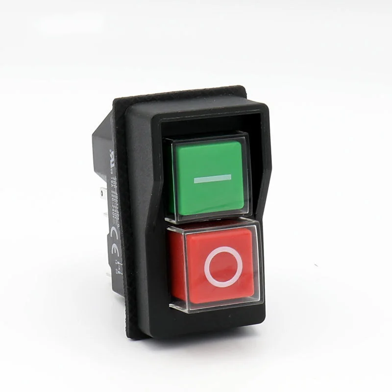 AC250V IP55 KJD17 5 Pin Start Stop On Off Electromagnetic Push Button Switch UK AC250V IP55 KJD17 5 Pin Start Stop On Off Electromagnetic Push Button Switch UK