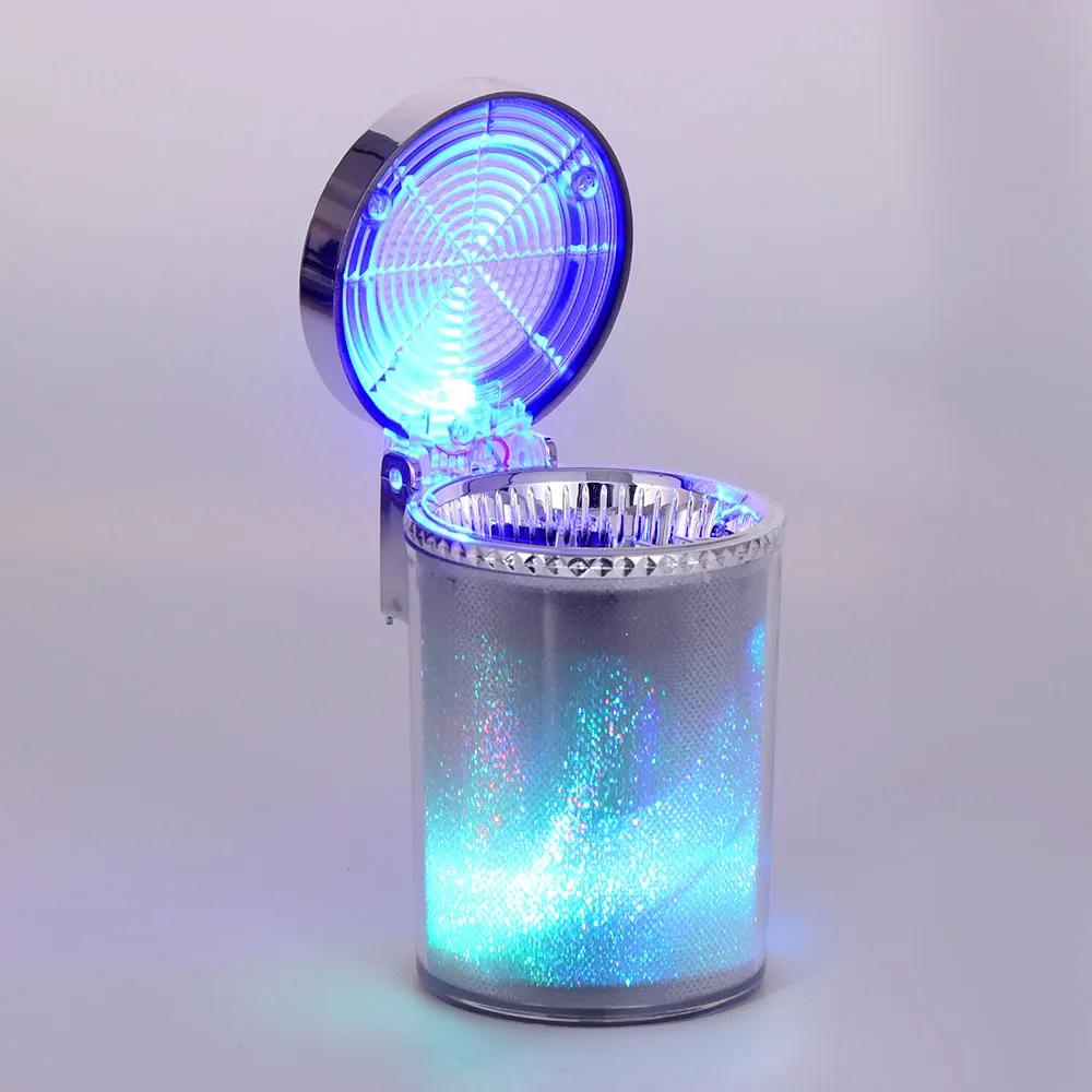 

Car Ashtray with LED Light Cigarette Cigar Ash Tray Container Smoke Ash Cylinder Smoke Cup Holder Storage Cup Auto Accessories