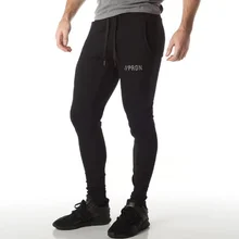 Мужские спортивные штаны для фитнеса, спортивные штаны, мужские повседневные Хлопковые Штаны, Мужские штаны для бега и тренировок, однотонные прочные брендовые узкие брюки-карандаш