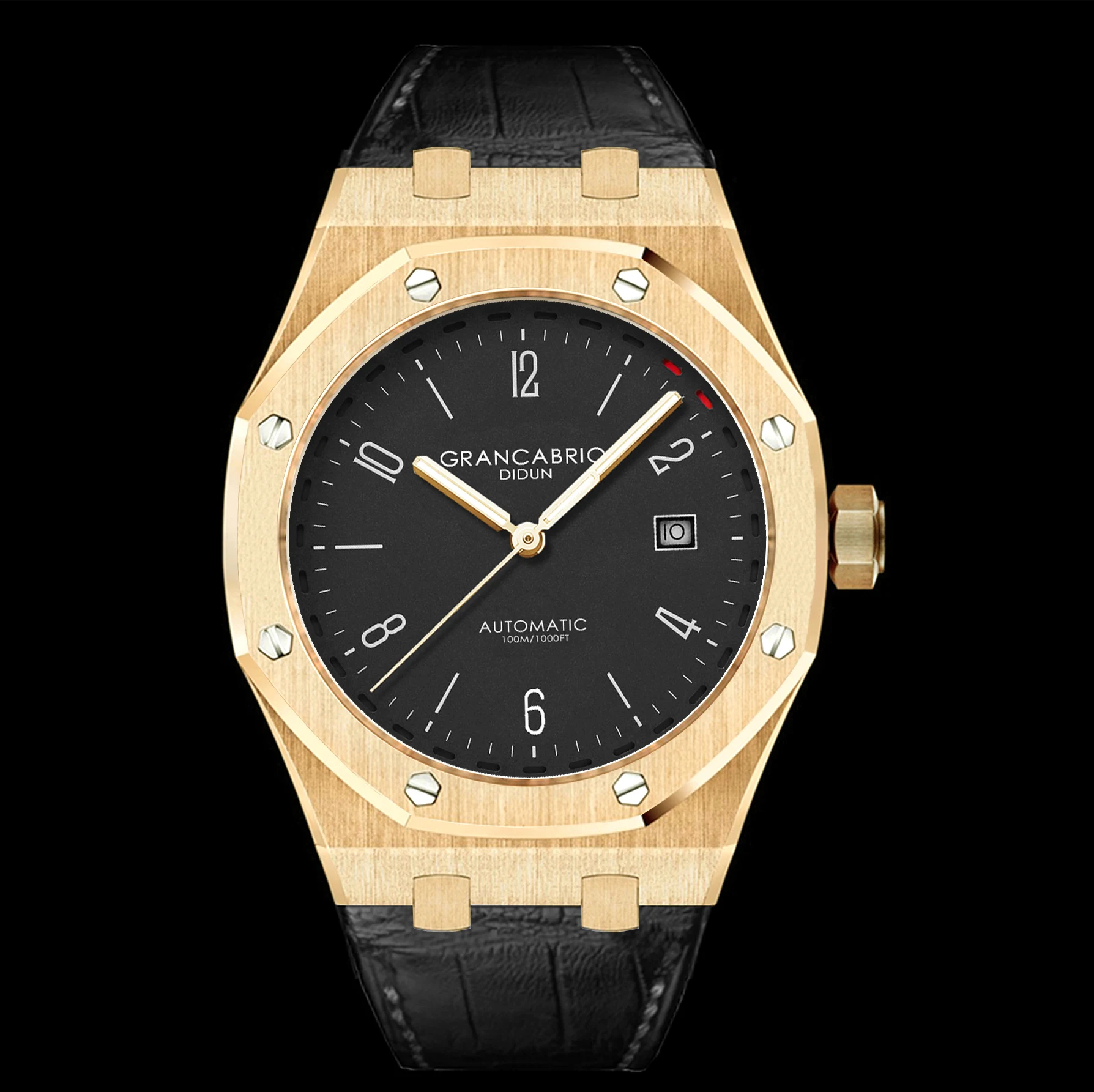 DIDUN ووتش الرجال أعلى العلامة التجارية الفاخرة التلقائي الميكانيكية ووتش العسكرية الأعمال الذكور ساعة اليد للماء 30 m LeatherWatchstrap s DIDUN ووتش الرجال أعلى العلامة التجارية الفاخرة التلقائي الميكانيكية ووتش العسكرية الأعمال الذكور ساعة اليد للماء 30 m LeatherWatchstrap s