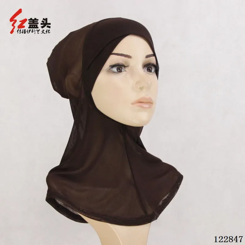 

Summer women head covering Mesh women turban Cross Base Cap, Muslim hijab turban underscarf inner hijab wholesale 122847
