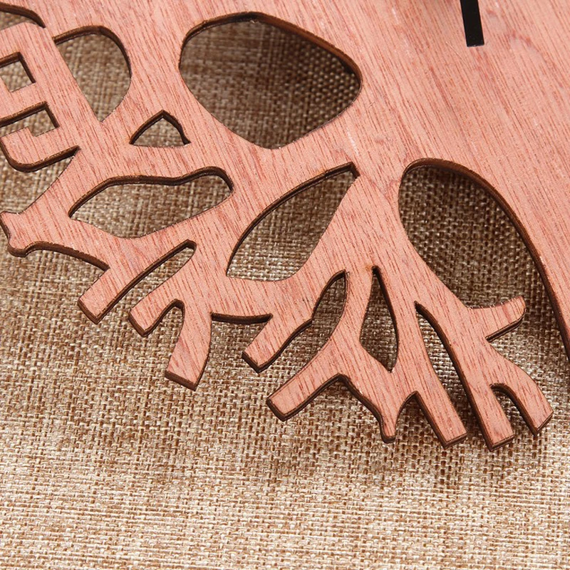 Newest Modern 3D Wooden Tree Wall Clock DIY Watches Office Home Living Room Decor Gift 3 Tree