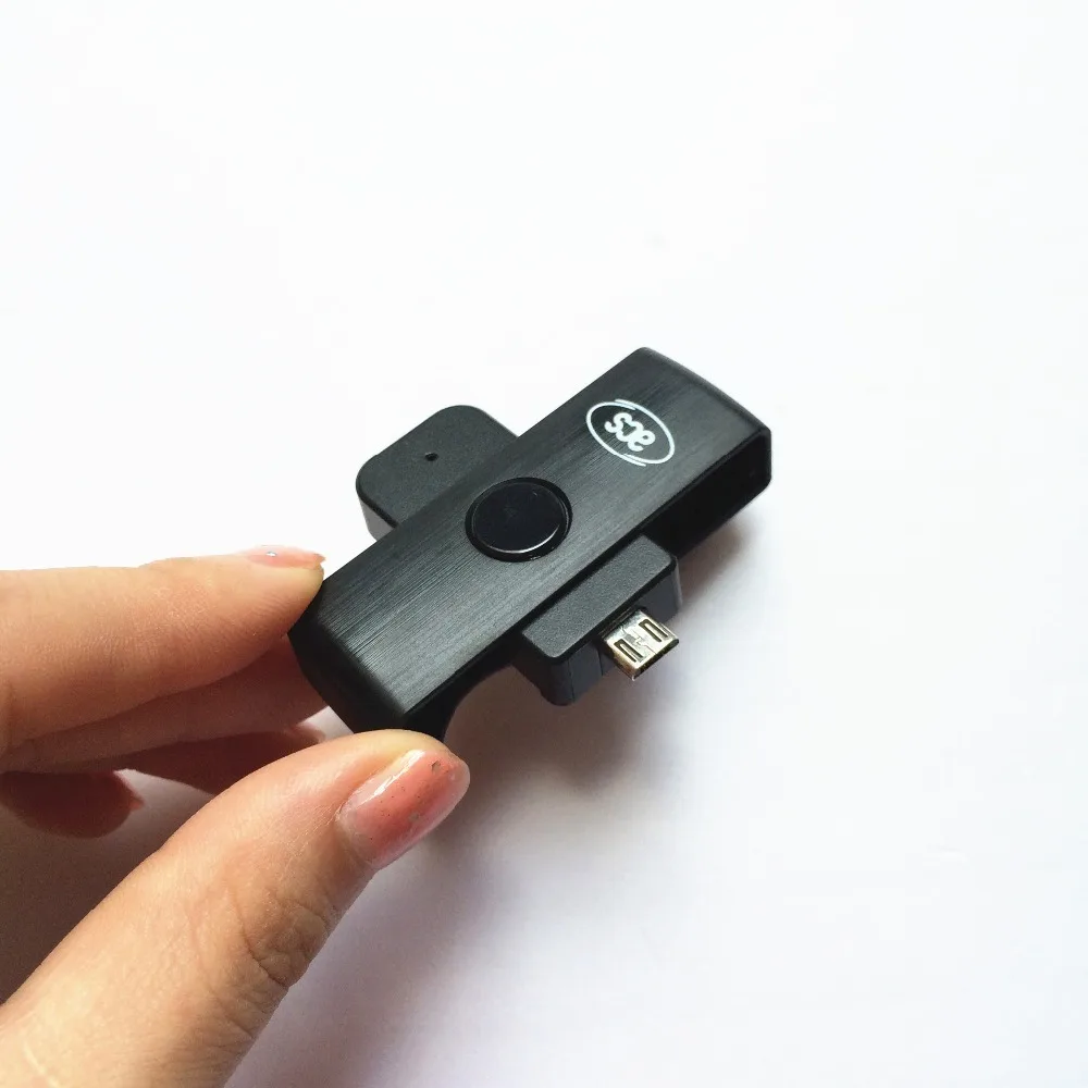 Портативный считыватель смарт карт Micro USB OTG Writer ACR38U ND PocketMate поддержка смартфонов