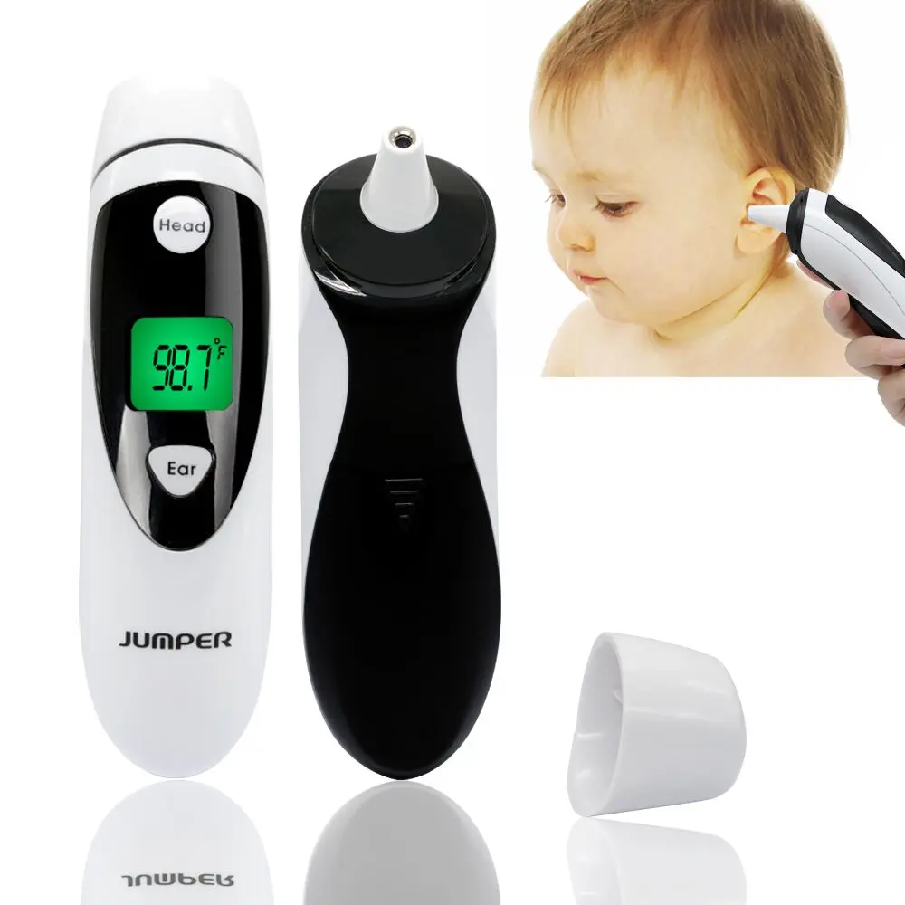 

Infrared Digital Forehead and Ear Thermometer for Baby & Adults Fever Alarm Dual-Mode Non-Contact LCD Screen Bluetooth Optional