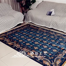 5,5 'x8' полоса цветок ручной Шелковый ковер гостиная шелковый ковер