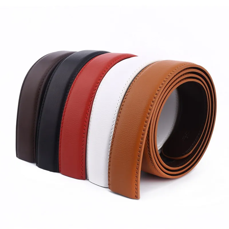 Fashion Men Belts 3.5cm Wide New Leather Automatic Belts Body Automatic Buckle Belt Strip No ...